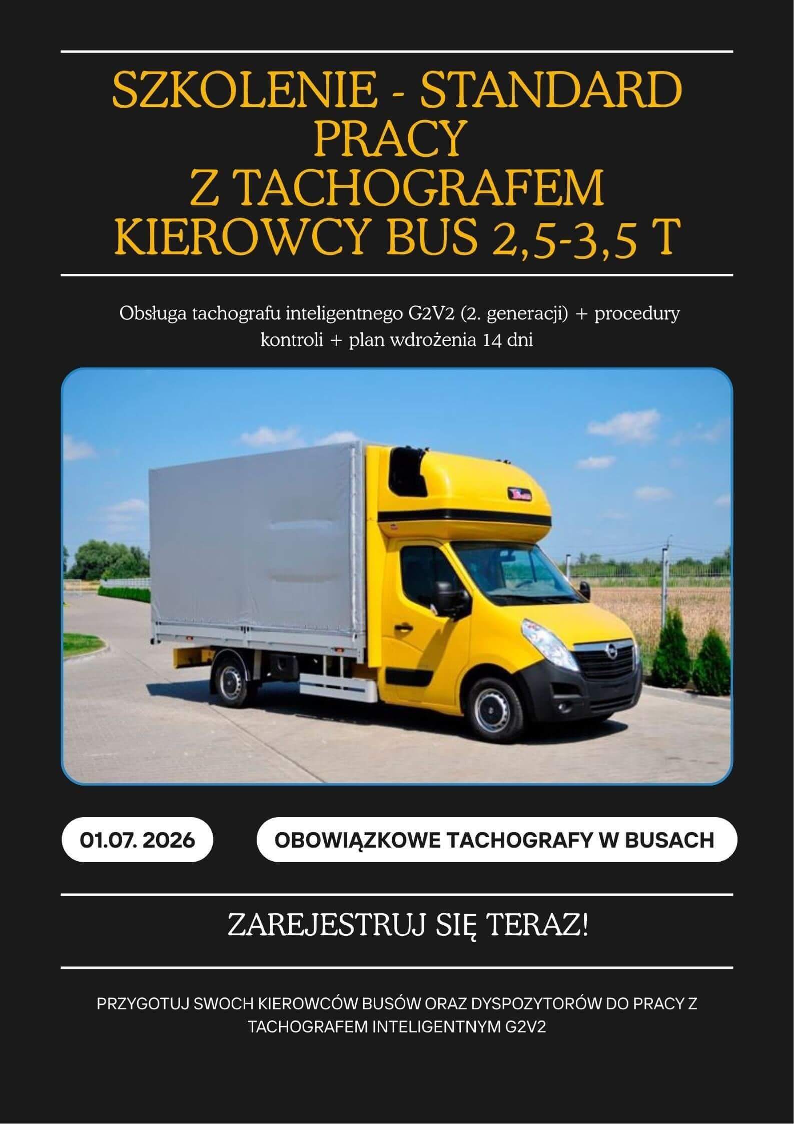 Przygotowanie kierowców busów oraz dyspozytorów do pracy z tachografem inteligentnym G2V2